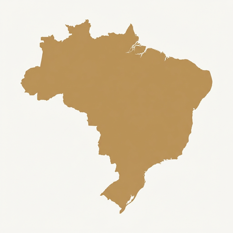 Mapa do Brasil — atuação nacional